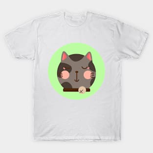 cute drawn kitty cat design 4 T-Shirt